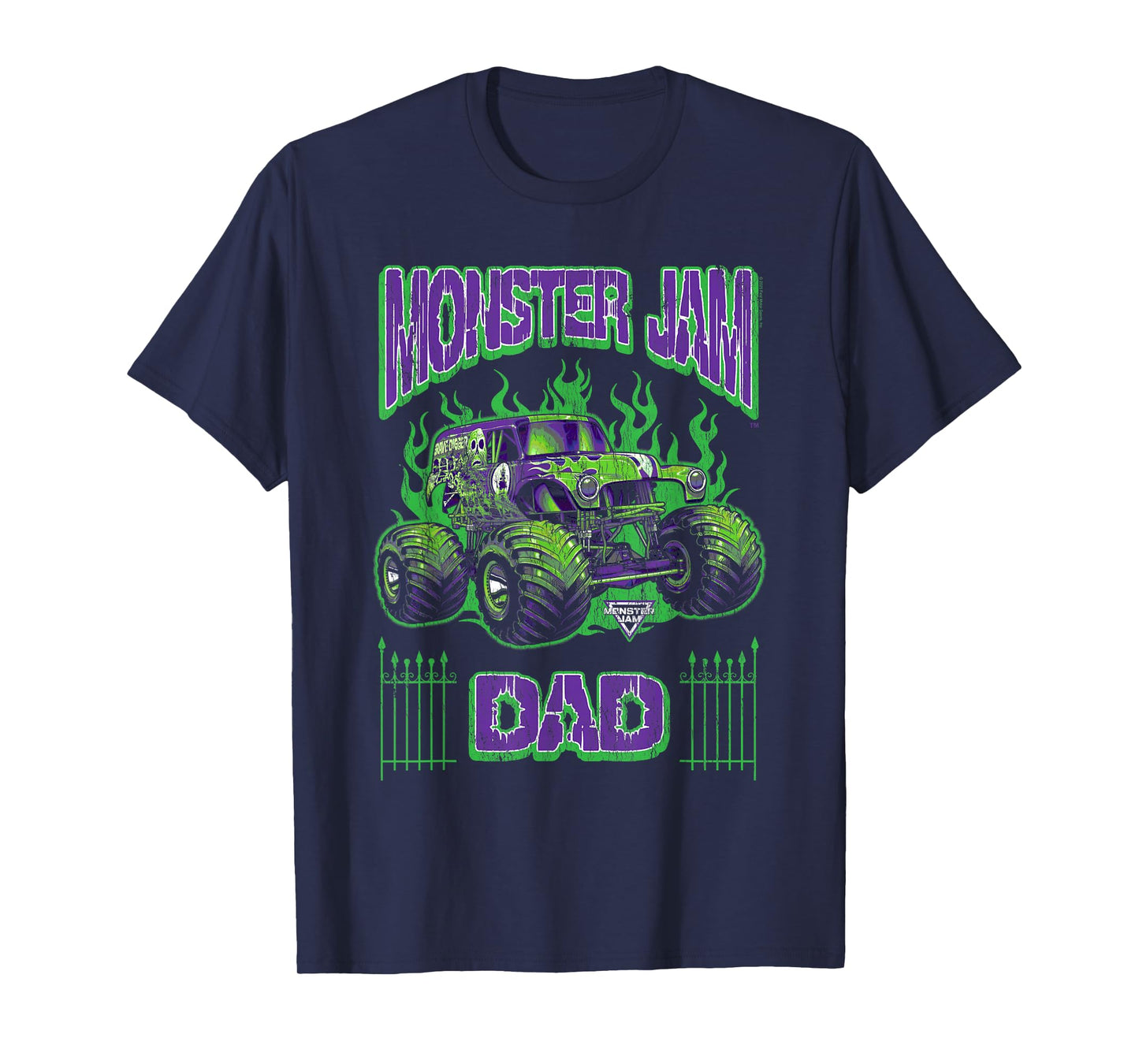 Monster Jam Grave Digger Dad Family Motorsports T-Shirt
