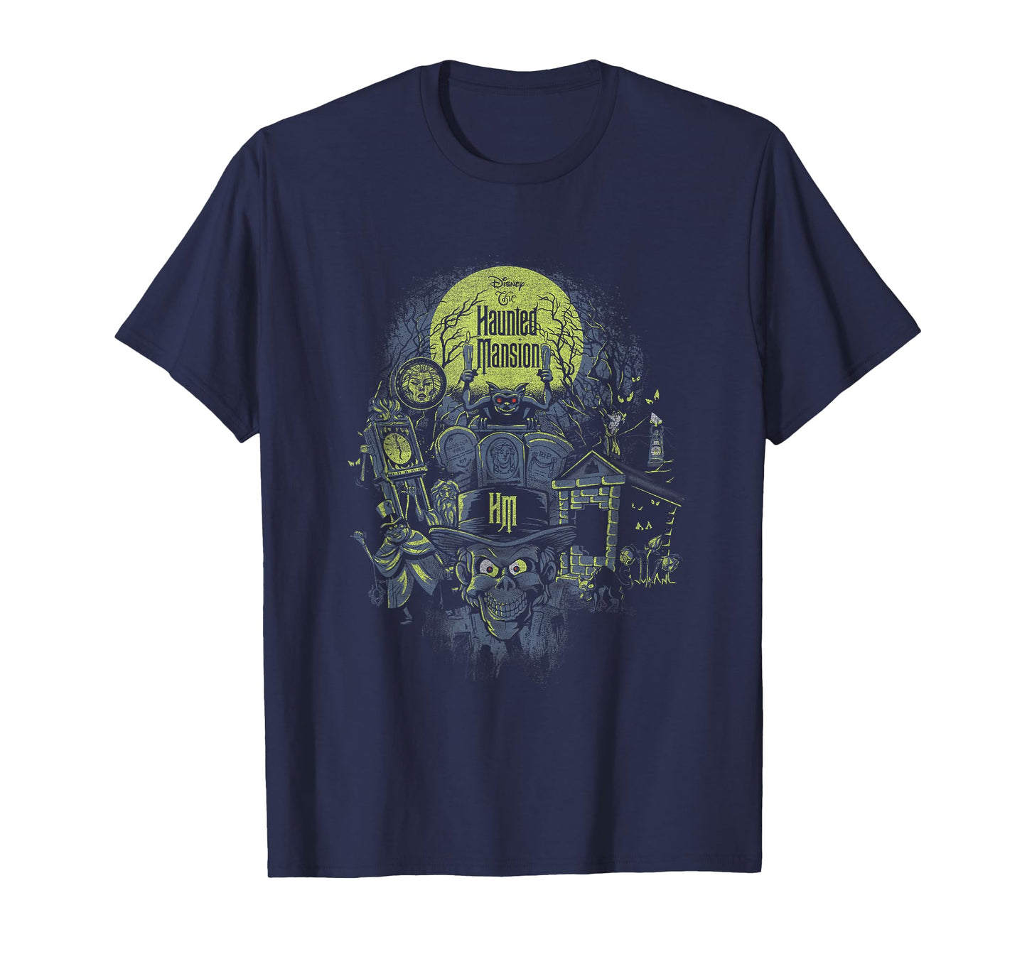 The Haunted Mansion Halloween Haunted Montage Retro Poster T-Shirt