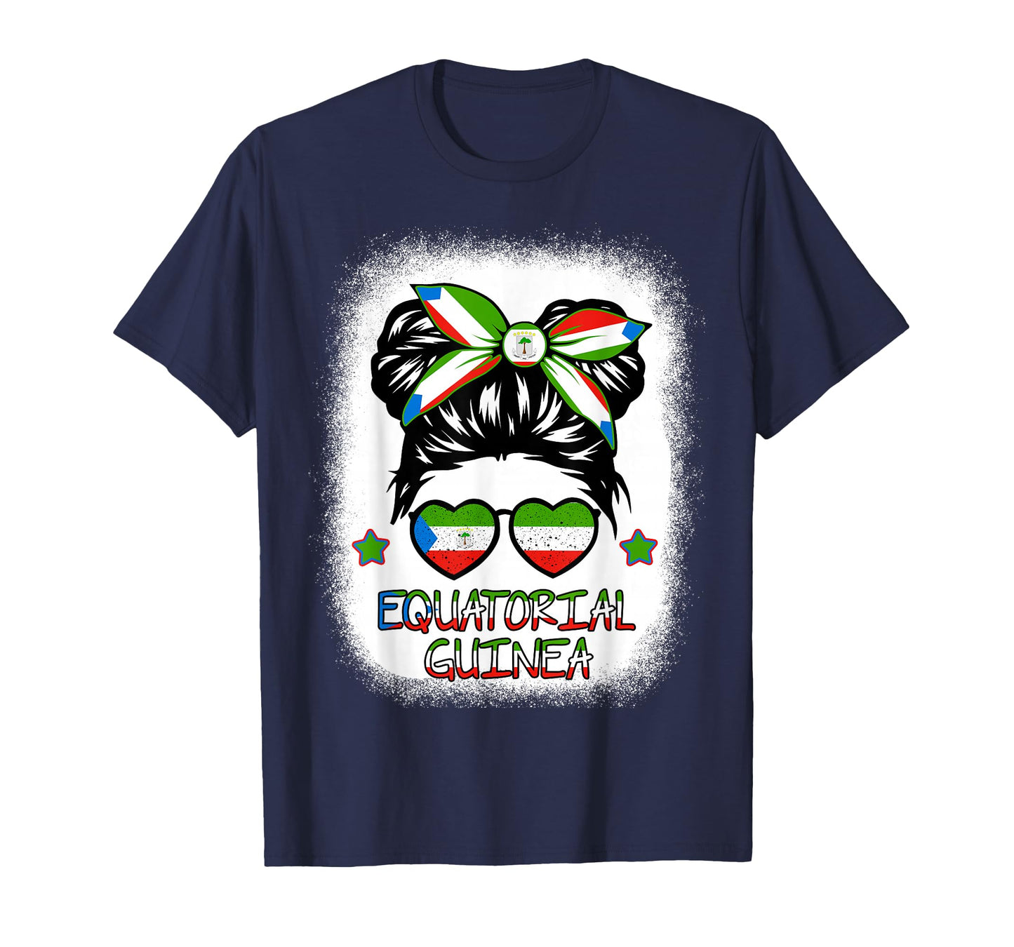 Girls Equatorial Guinea Flag Guinean Women Hispanic Heritage T-Shirt