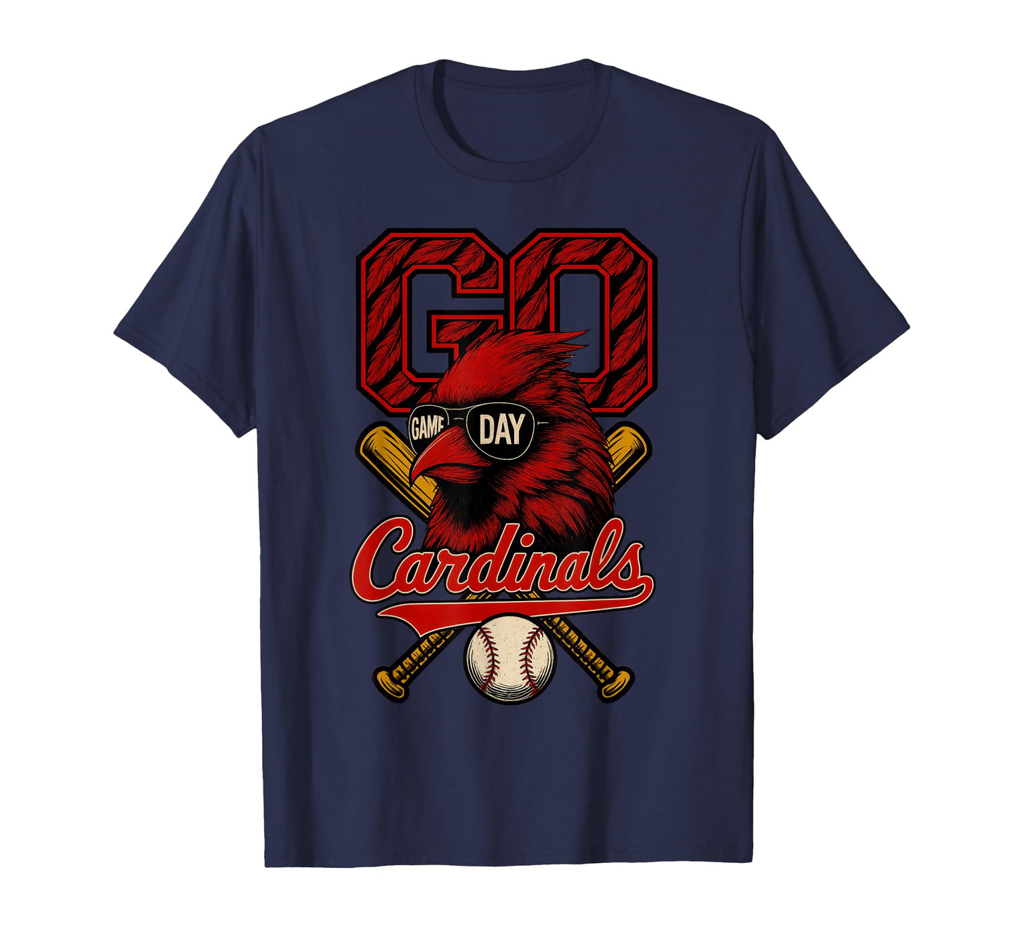 Retro Go Cardinals Game Day Gifts for Men Women Kid Boy Girl T-Shirt