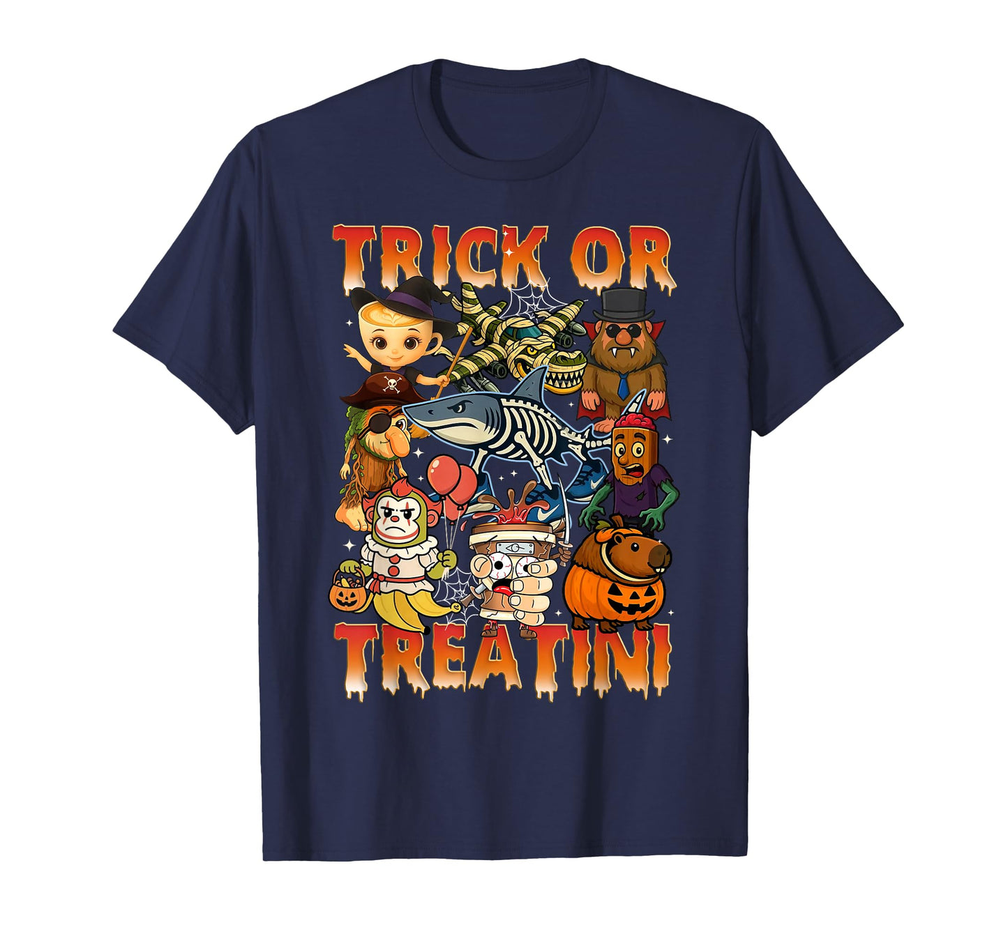Funny Italian Brain Rot Italian Brainrot Halloween Boy Kids T-Shirt