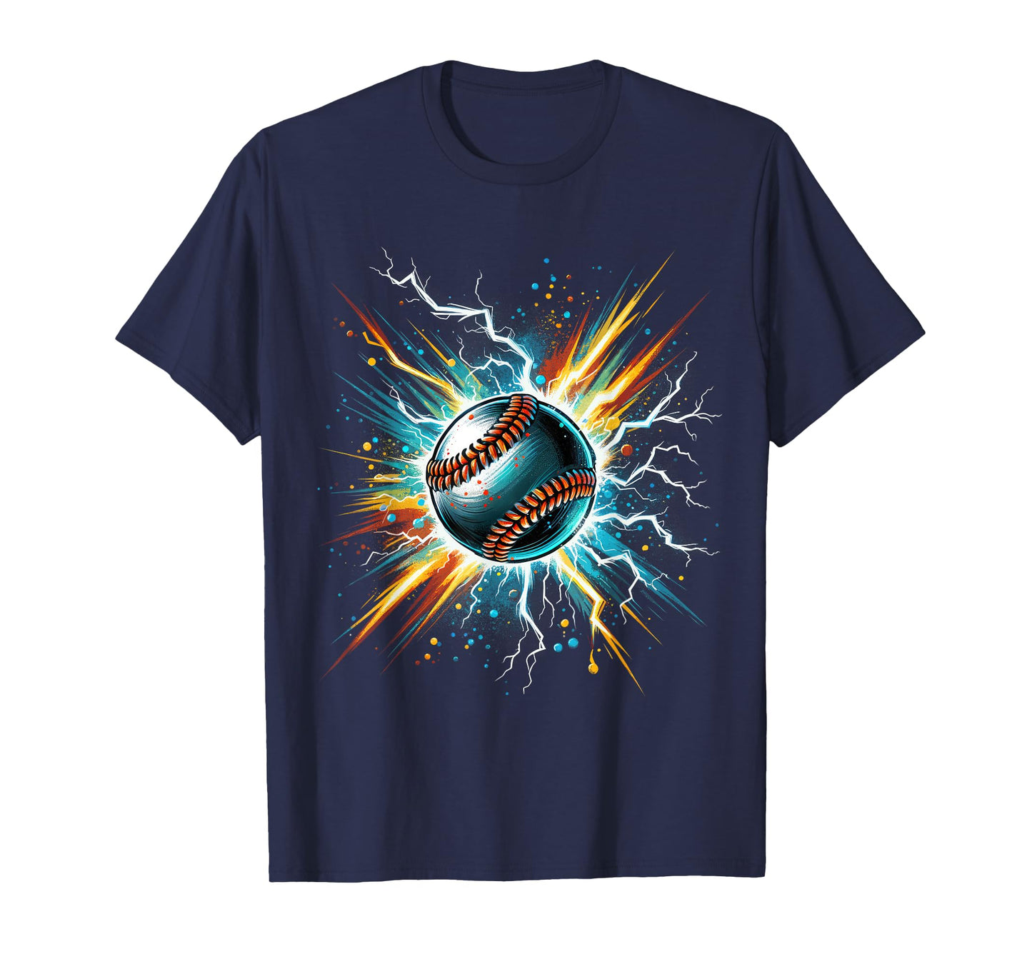 Baseball Player Art Graphic Baseball Fan Boys Mens T-Shirt