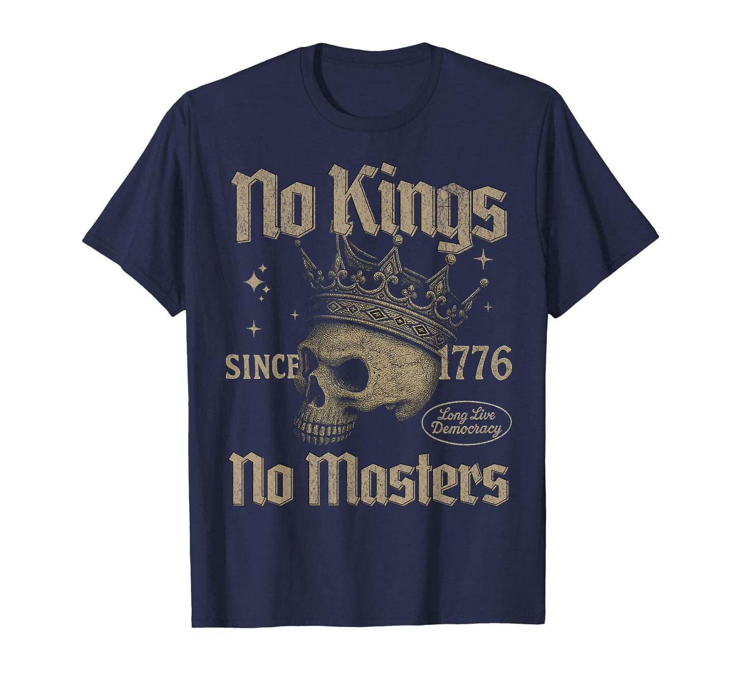 Retro No Kings Masters Since 1776 Crown No Kings October 18 T-Shirt