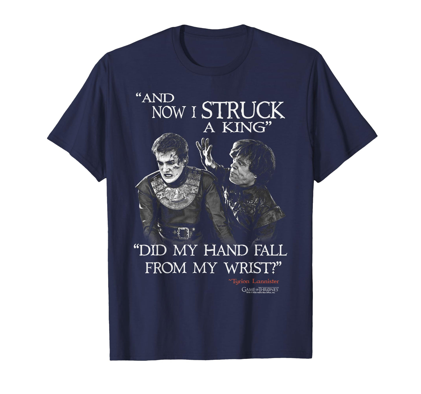 Game Of Thrones Tyrion & Joffrey And Now I Struck A King T-Shirt