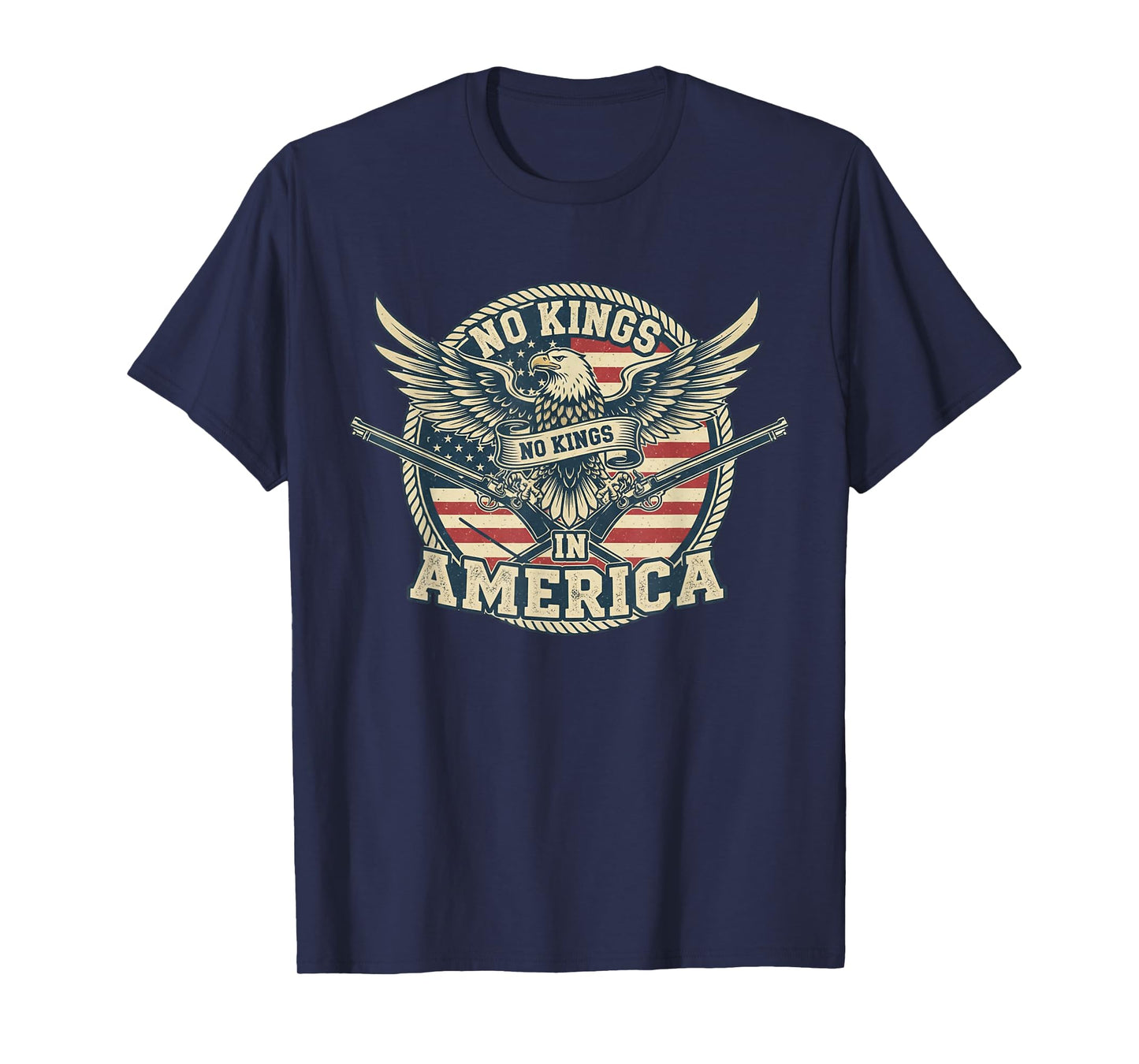 No King in America Cool No Kings Matching tee for Men Women T-Shirt