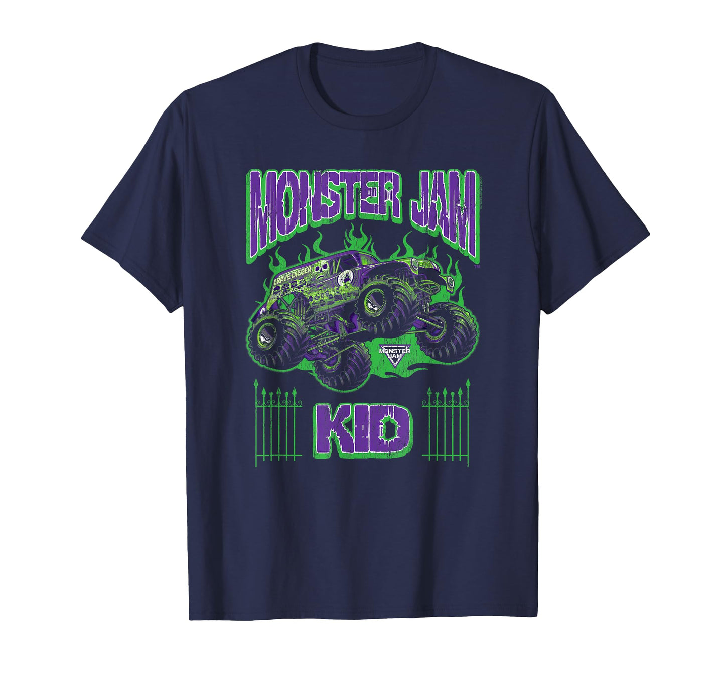 Monster Jam Grave Digger Kid Family Motorsports T-Shirt