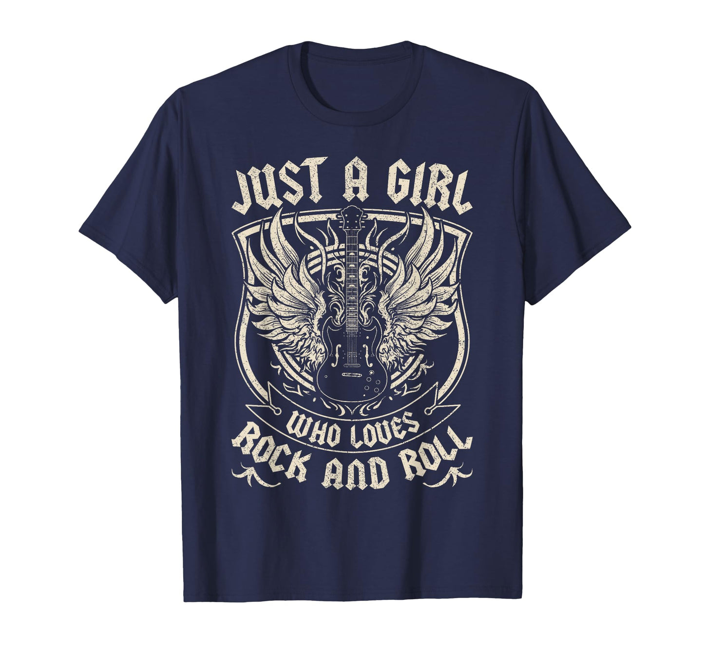 Rock Band Rock Concert Just A Girl Who Loves Rock And Roll T-Shirt