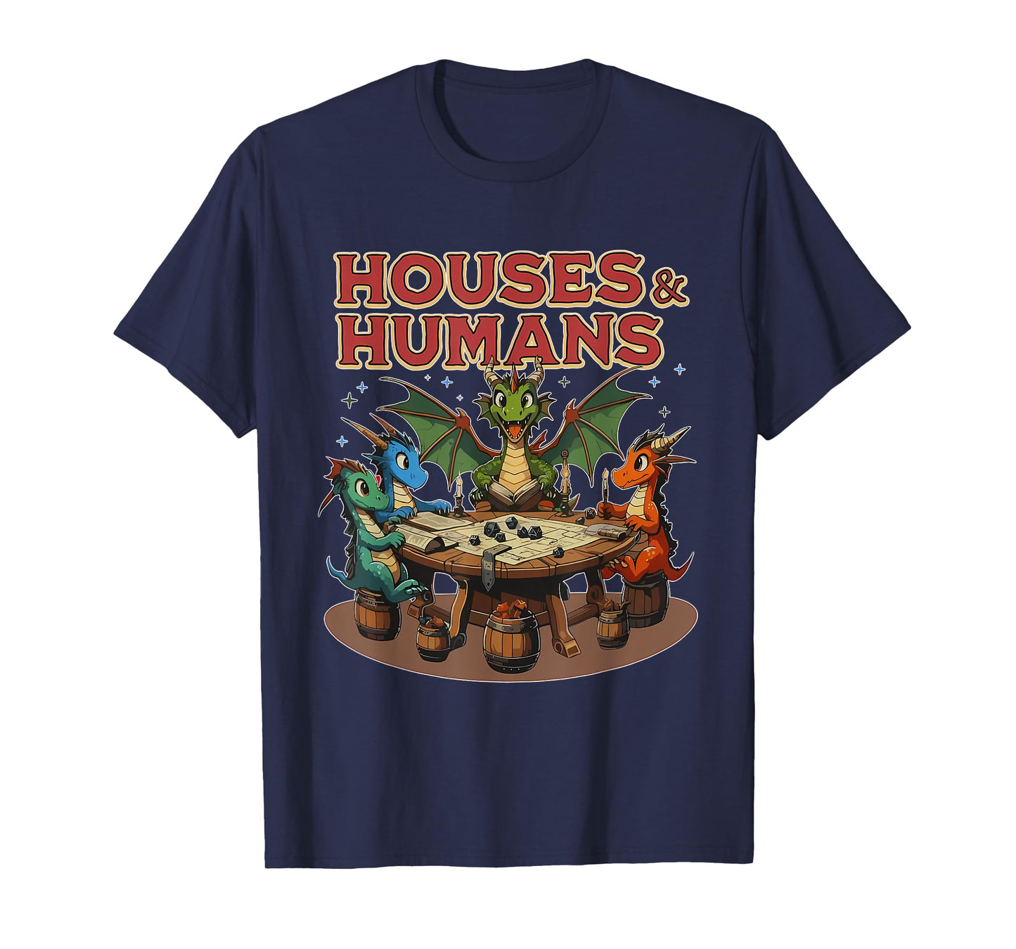 Retro Houses And Humans Gamer Video Game T-Shirt