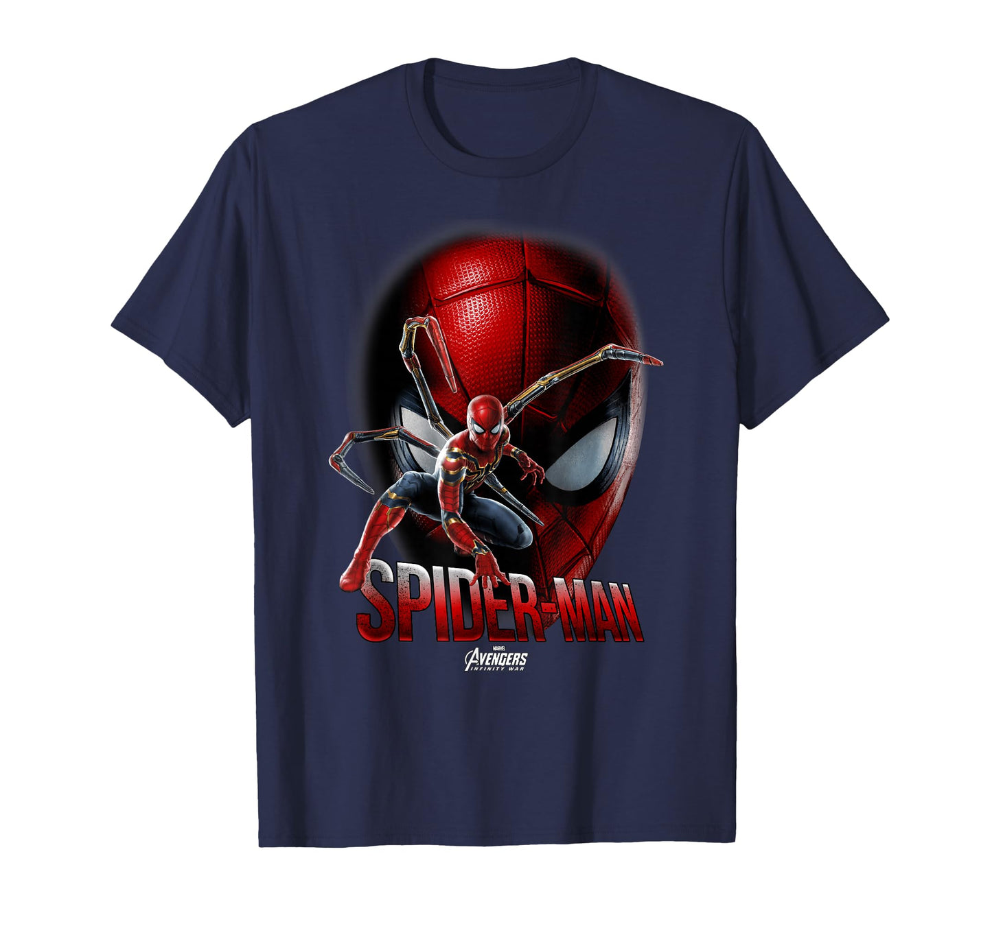 Marvel Infinity War Spider-Man Game Face Graphic T-Shirt T-Shirt