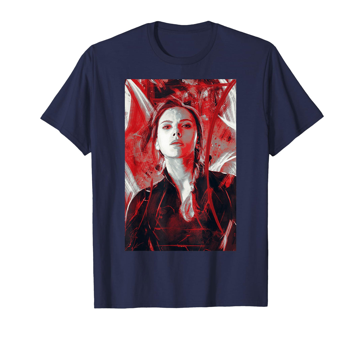 Marvel Avengers Endgame Black Widow Painting Graphic T-Shirt T-Shirt