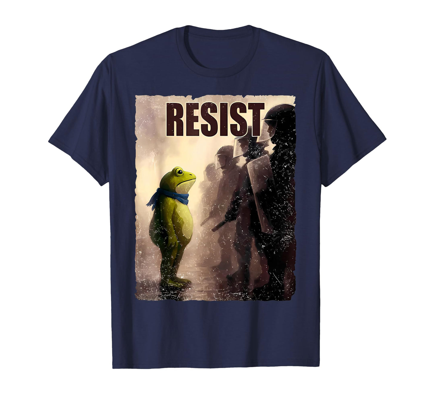 Vintage Portland 2025 Resist Frog Protest Men Women T-Shirt