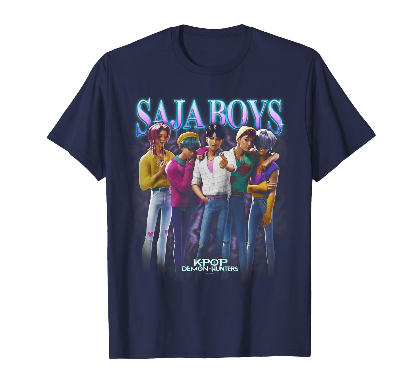 KPop Demon Hunters Saja Boys Heartthrob Officially Licensed T-Shirt