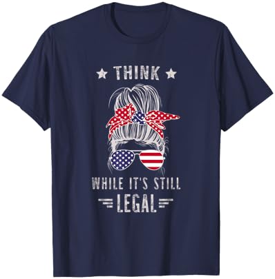 Think While It's Still Legal T-Shirt - T-Shirt | Navy