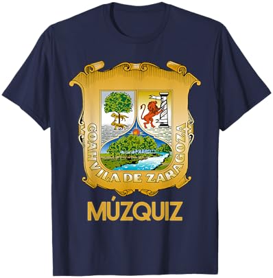 Muzquiz Coahuila Estado De Mexico Escudo Eagle Aguila T-Shirt - T-Shirt | Navy