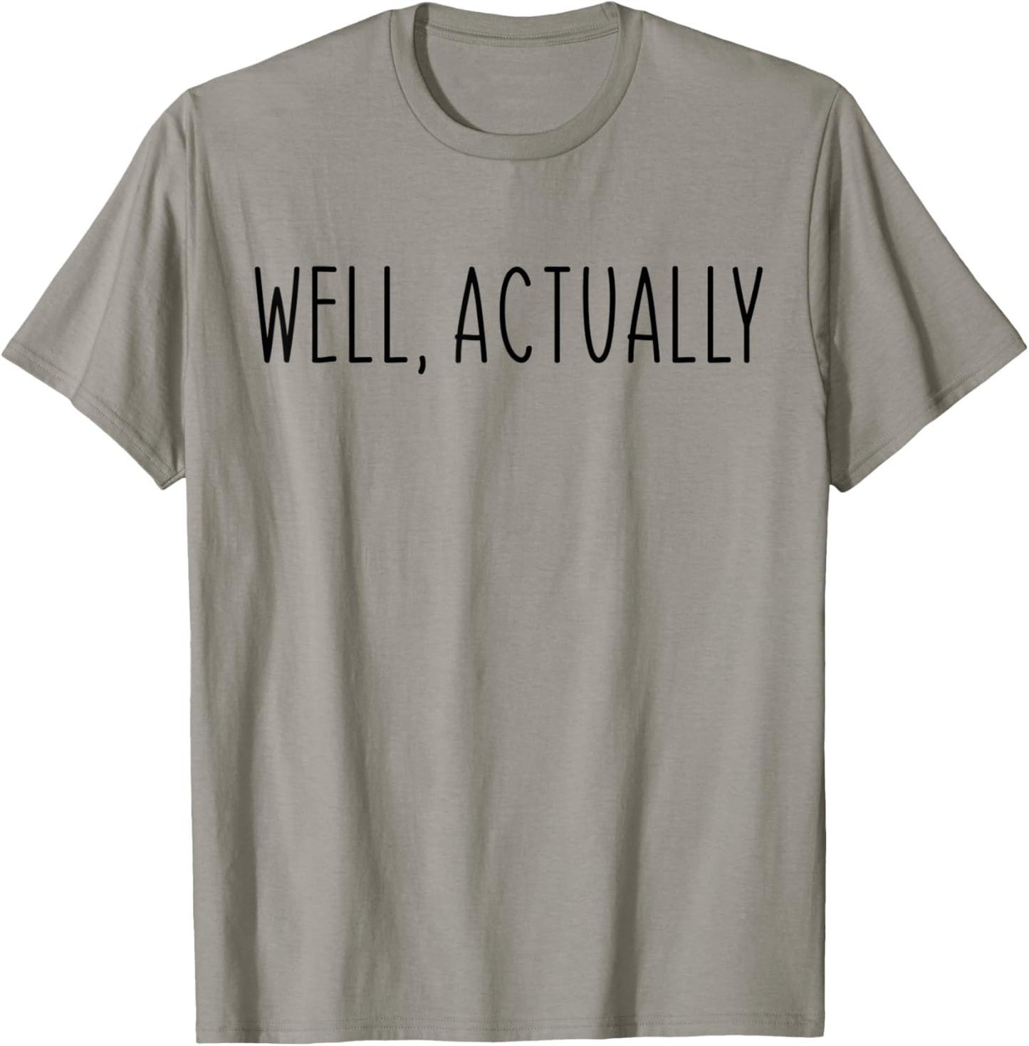 Well Actually Funny Vintage T-Shirt - T-Shirt | Sand