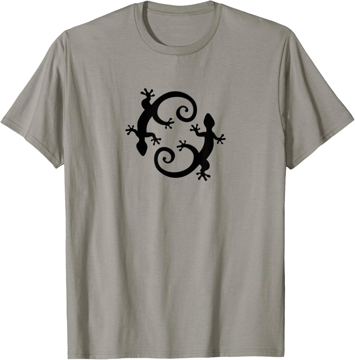Gecko, lucky charm, lizard, salamander, reptile, animal T-Shirt - T-Shirt | Sand