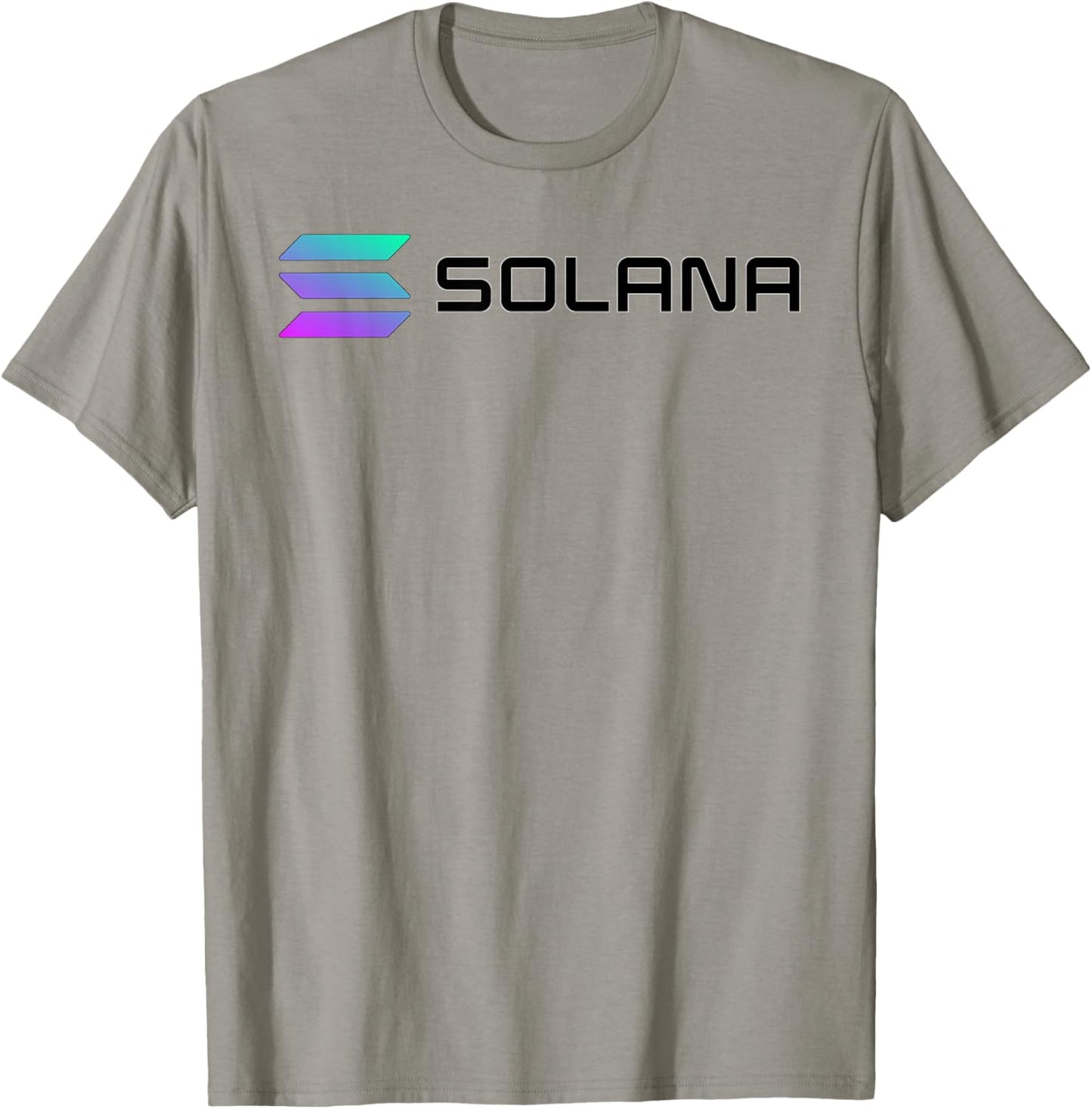 Classic White Solana SOL Crypto Digital Currency T-Shirt - T-Shirt | Sand