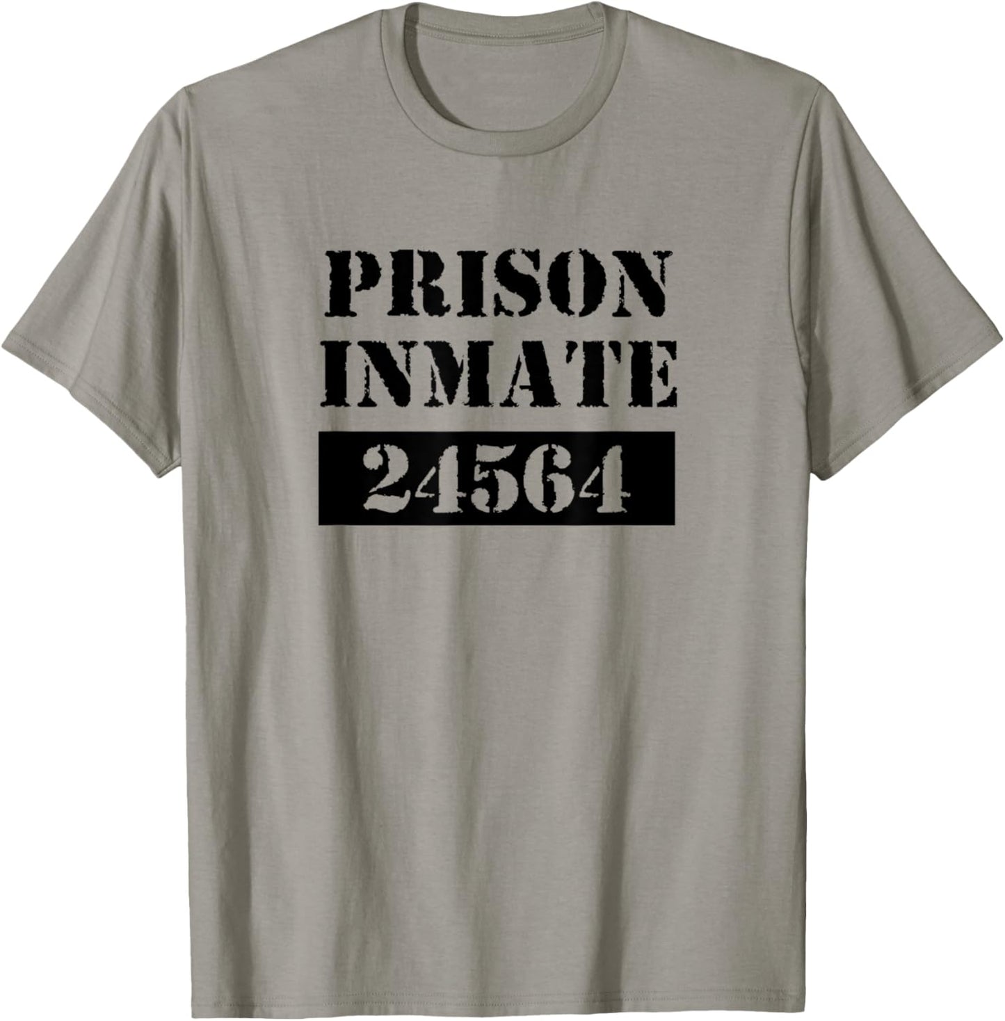 Prisoner Costume Orange Prison Uniform Halloween Jail Inmate T-Shirt - T-Shirt | Sand