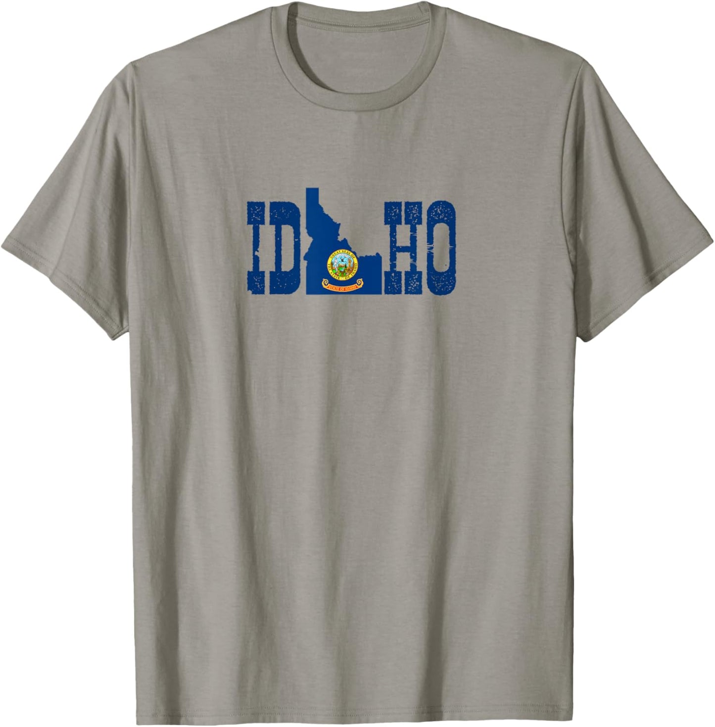 Idaho State and Idaho Flag with Pride for Idaho T-Shirt - T-Shirt | Sand