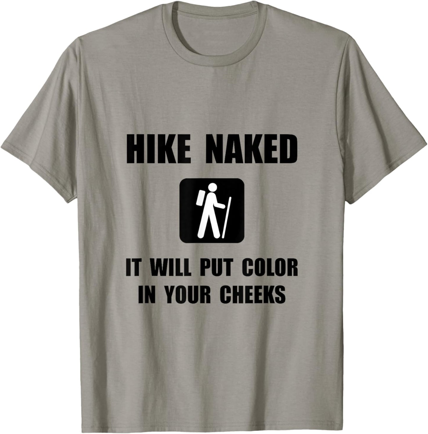 Hike Naked Funny T-Shirt - T-Shirt | Sand