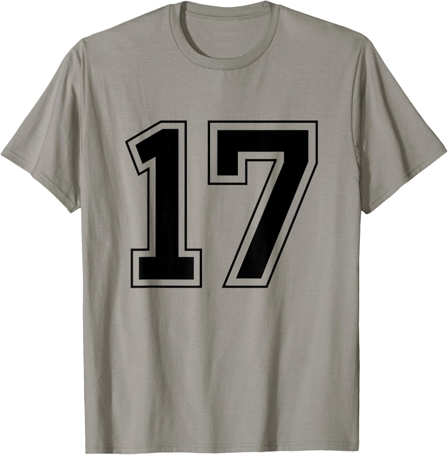 Number 17 T-Shirt - T-Shirt | Sand