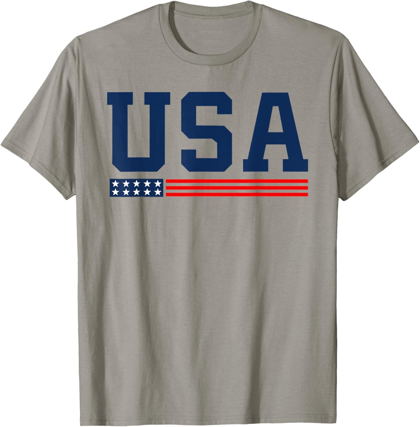 American Flag Proud American Boys Girls Men 4th of July USA T-Shirt - T-Shirt | Sand