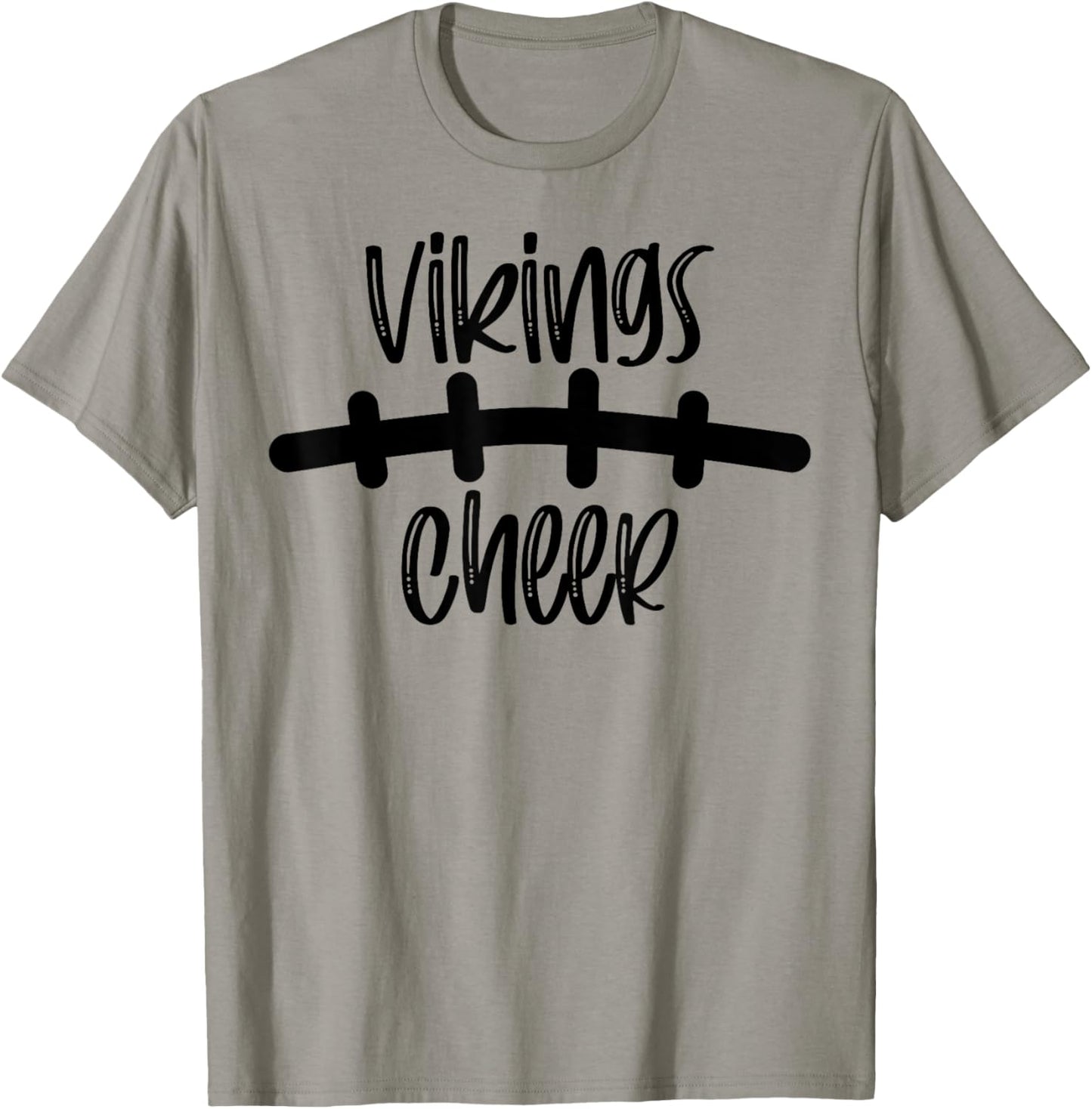 Vikings Cheer School Spirit Football Team Mascot Game Night T-Shirt - T-Shirt | Sand