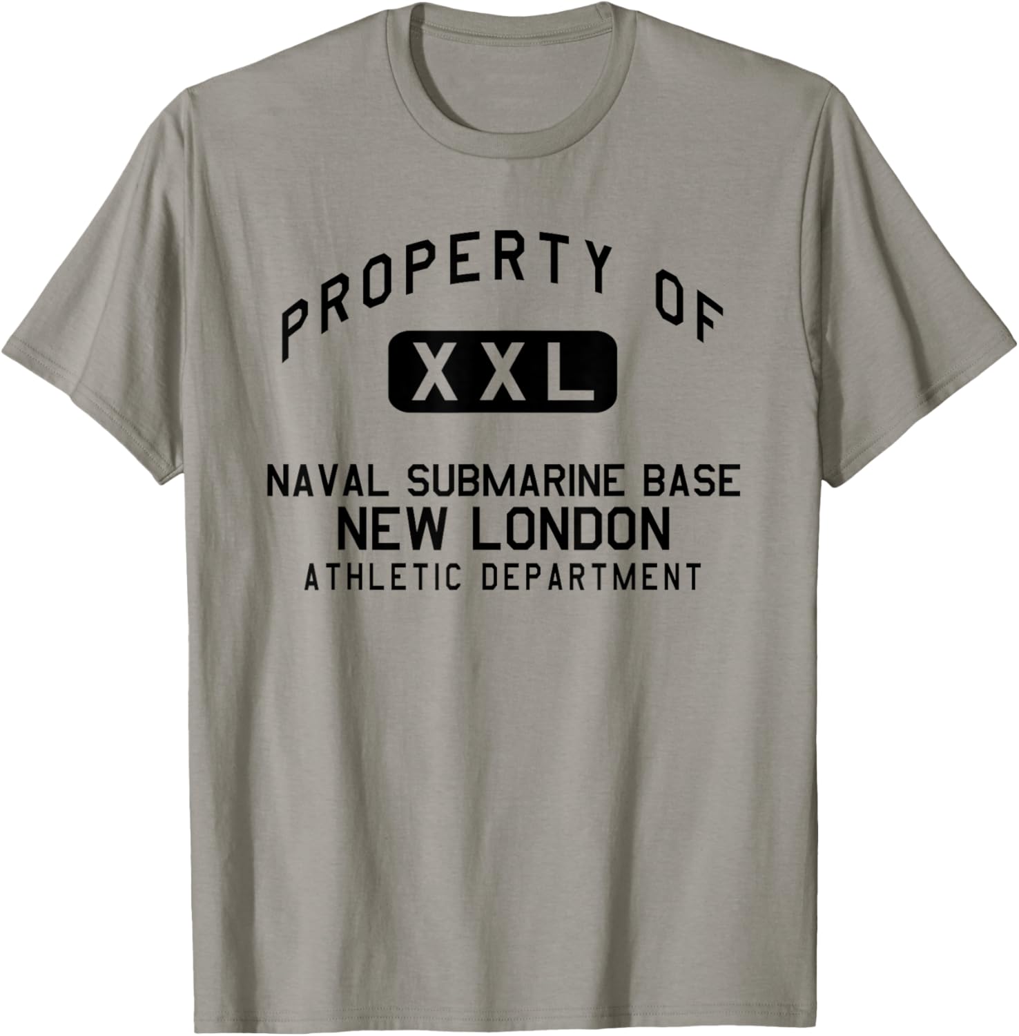 Property of Naval Submarine Base New London Athletic Dept T-Shirt - T-Shirt | Sand