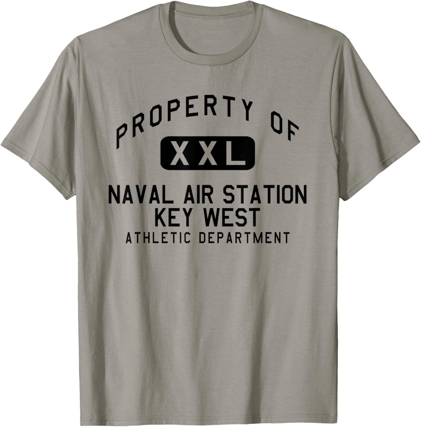 Property of Naval Air Station Key West Athletic Department T-Shirt - T-Shirt | Sand