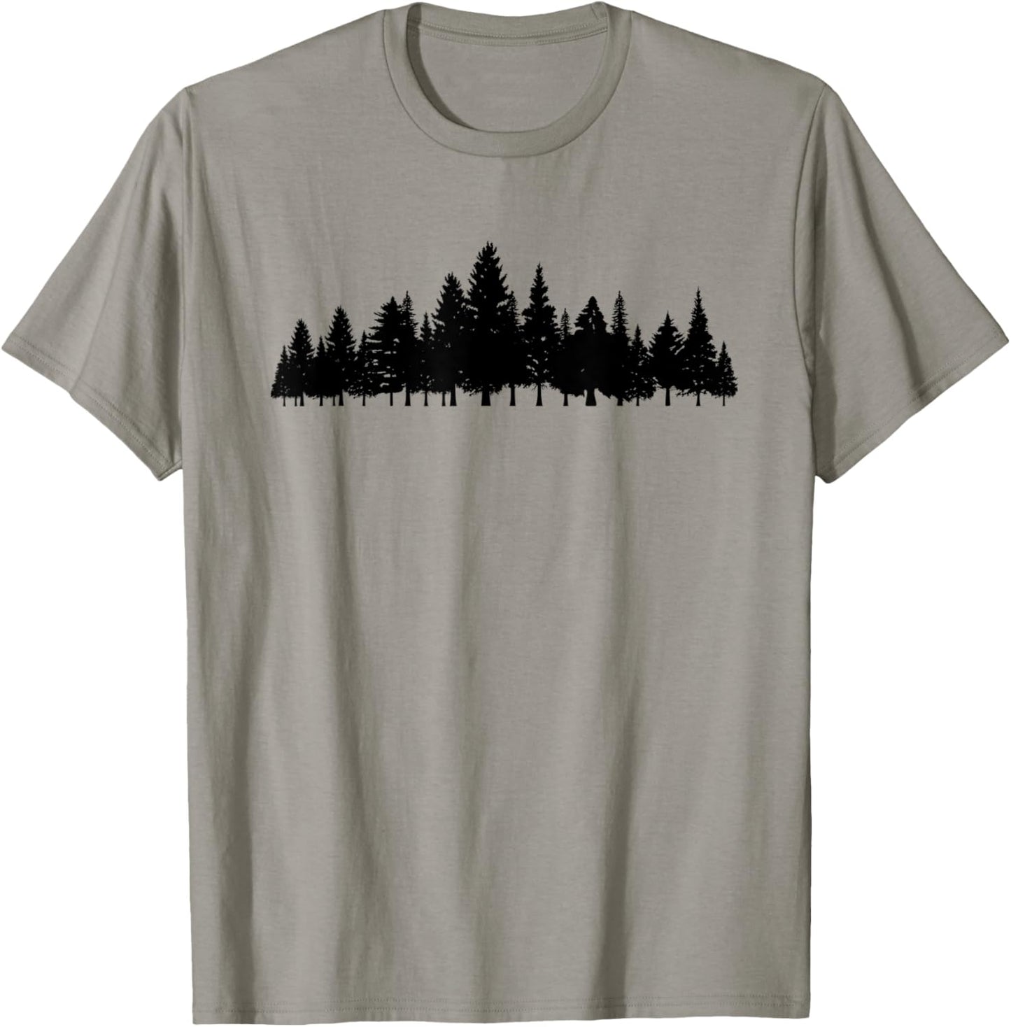 White pine tree minimalist - Minimalist outdoor tree T-Shirt - T-Shirt | Sand