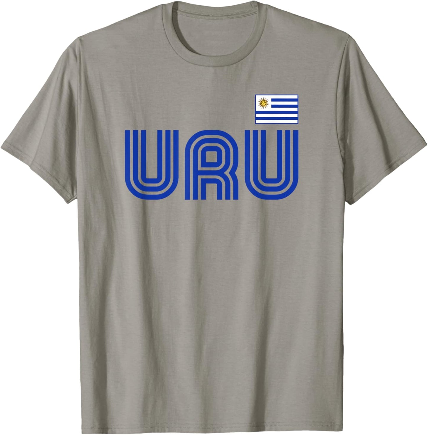 Uruguay Flag Retro International Country Uruguayan Pride T-Shirt - T-Shirt | Sand