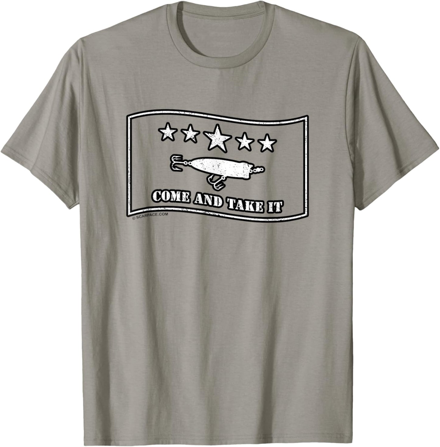 Come and Take It Topwater Popper Fishing Lure Gift T-Shirt - T-Shirt | Sand