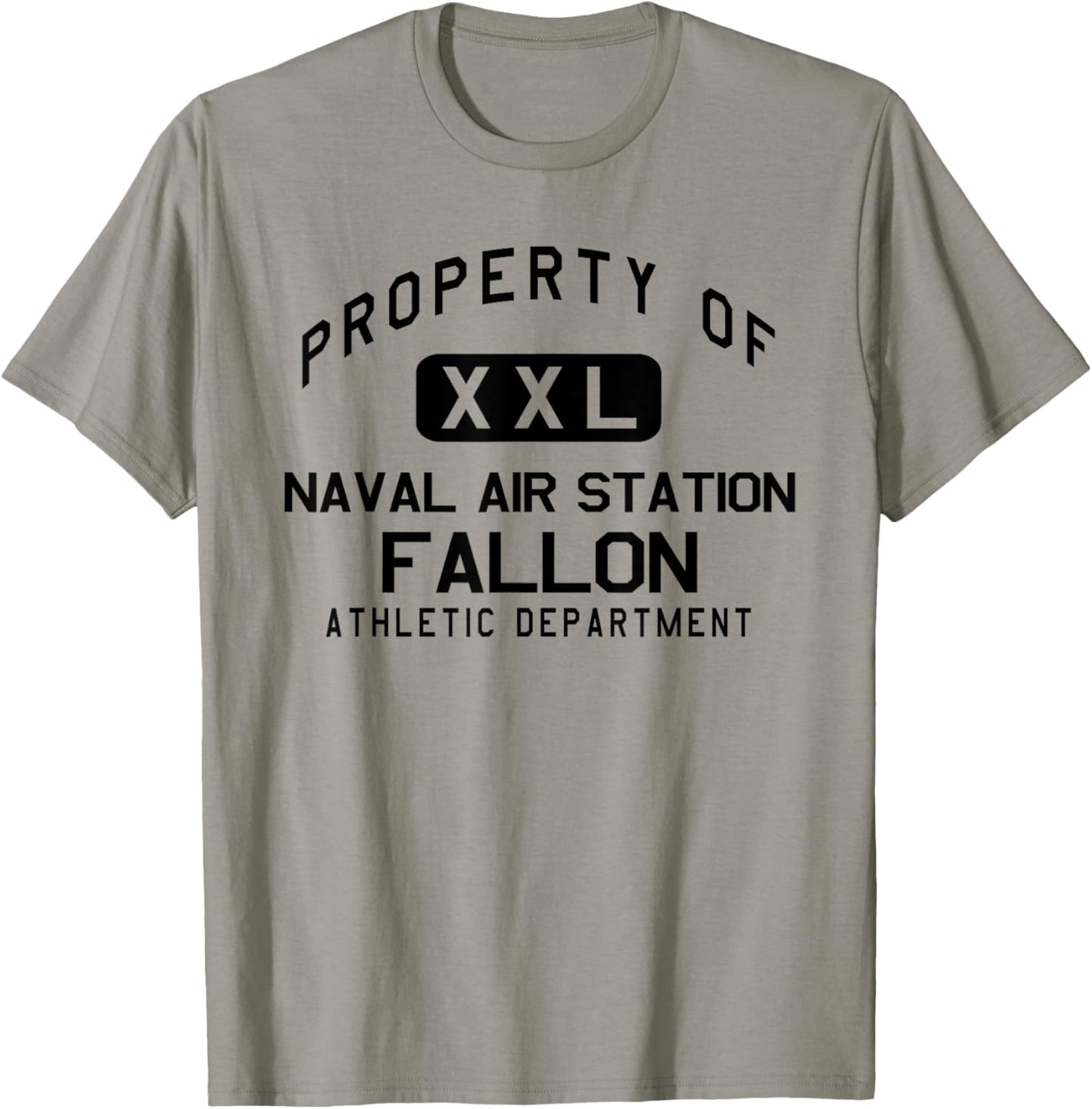 Property of Naval Air Station Fallon Athletic Department T-Shirt - T-Shirt | Sand
