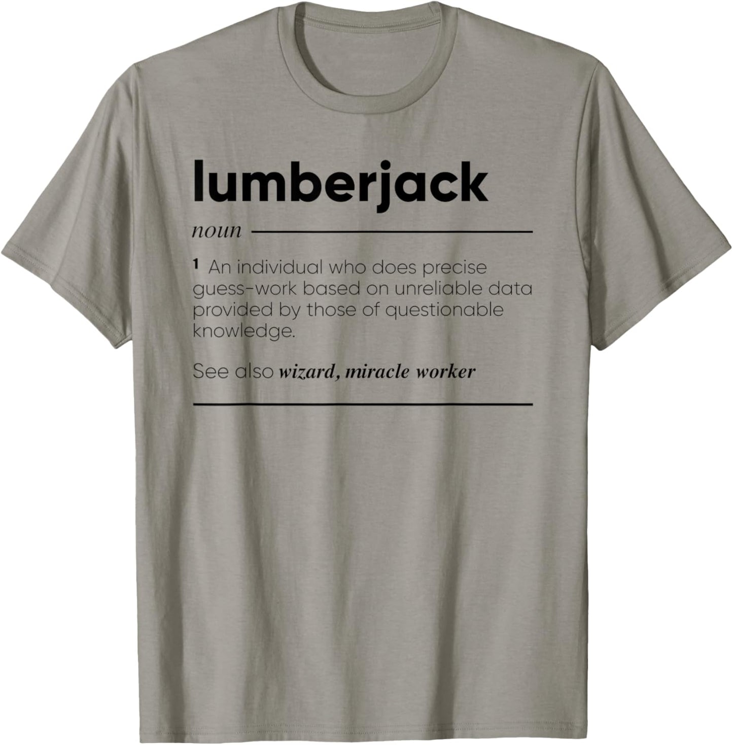 Lumberjack Funny Definition T-Shirt - T-Shirt | Sand