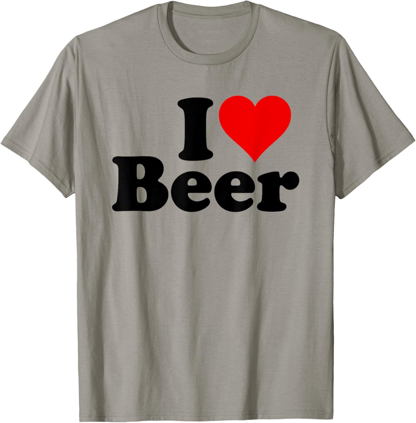 I Love Beer I Heart Beer T-Shirt - T-Shirt | Sand