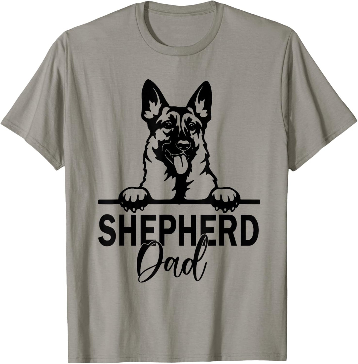 Retro German Shepherd Dad Gift Dog Owner Pet Shepard Father T-Shirt - T-Shirt | Sand