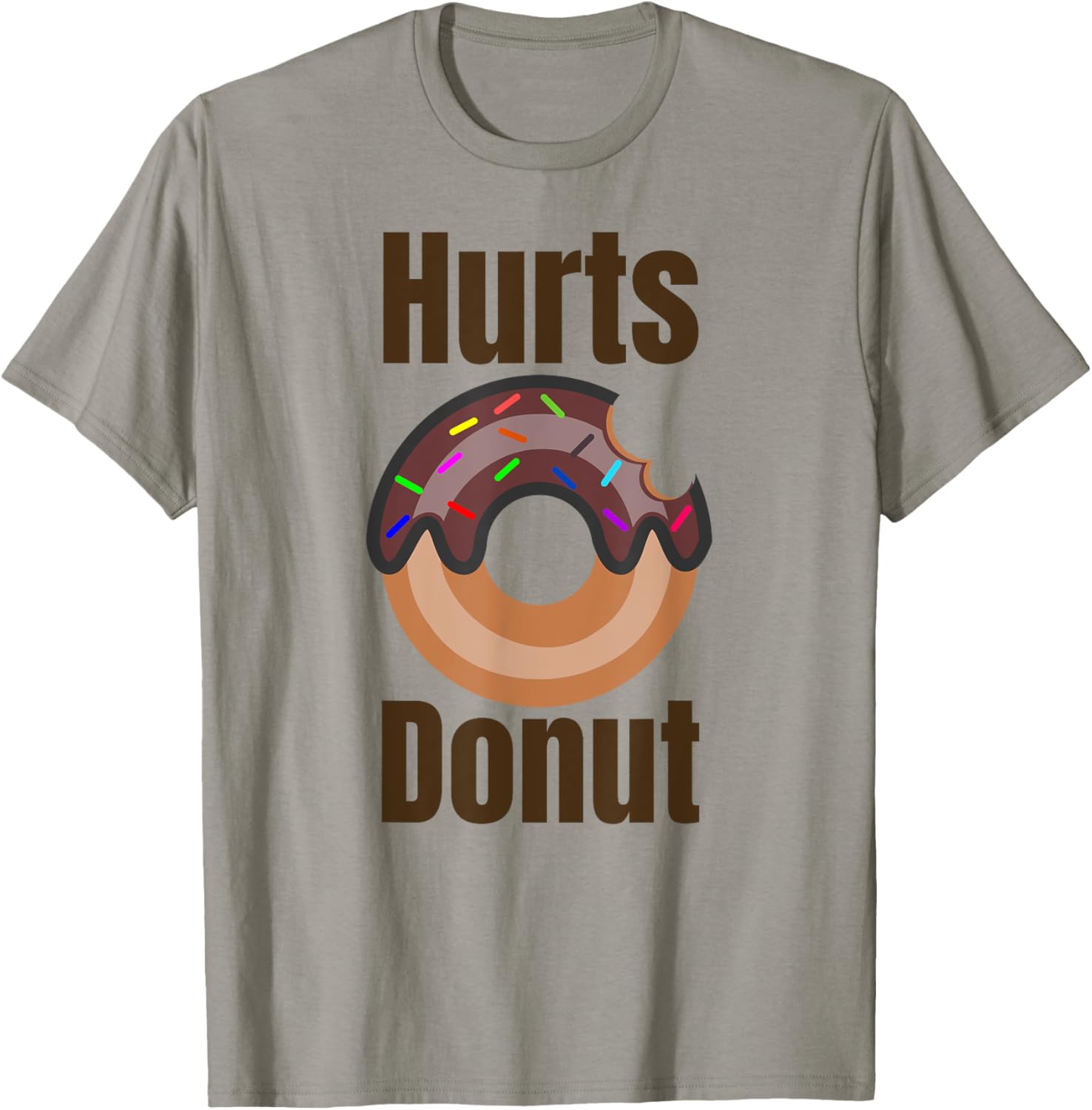 Classic Pun Hurts Donut T-Shirt - T-Shirt | Sand