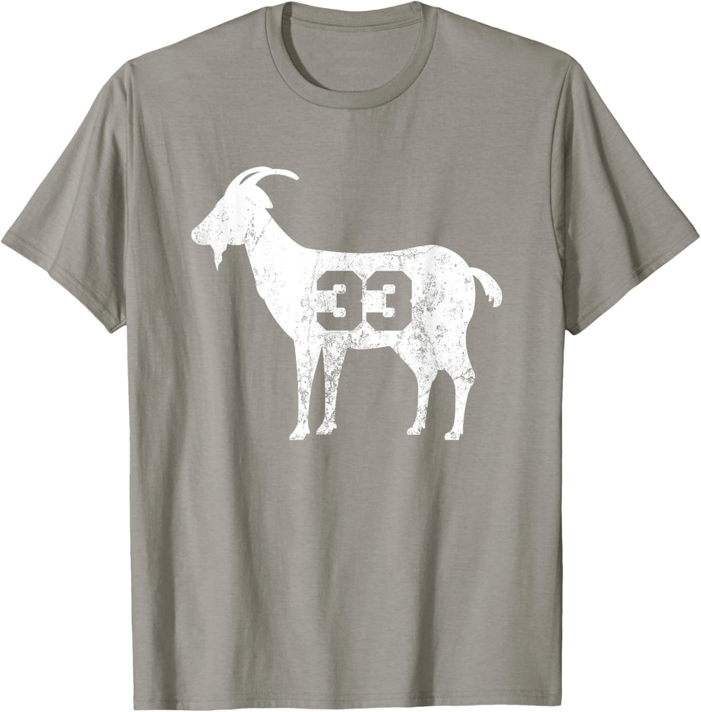 Vintage Distressed GOAT 33 T-Shirt - T-Shirt | Sand