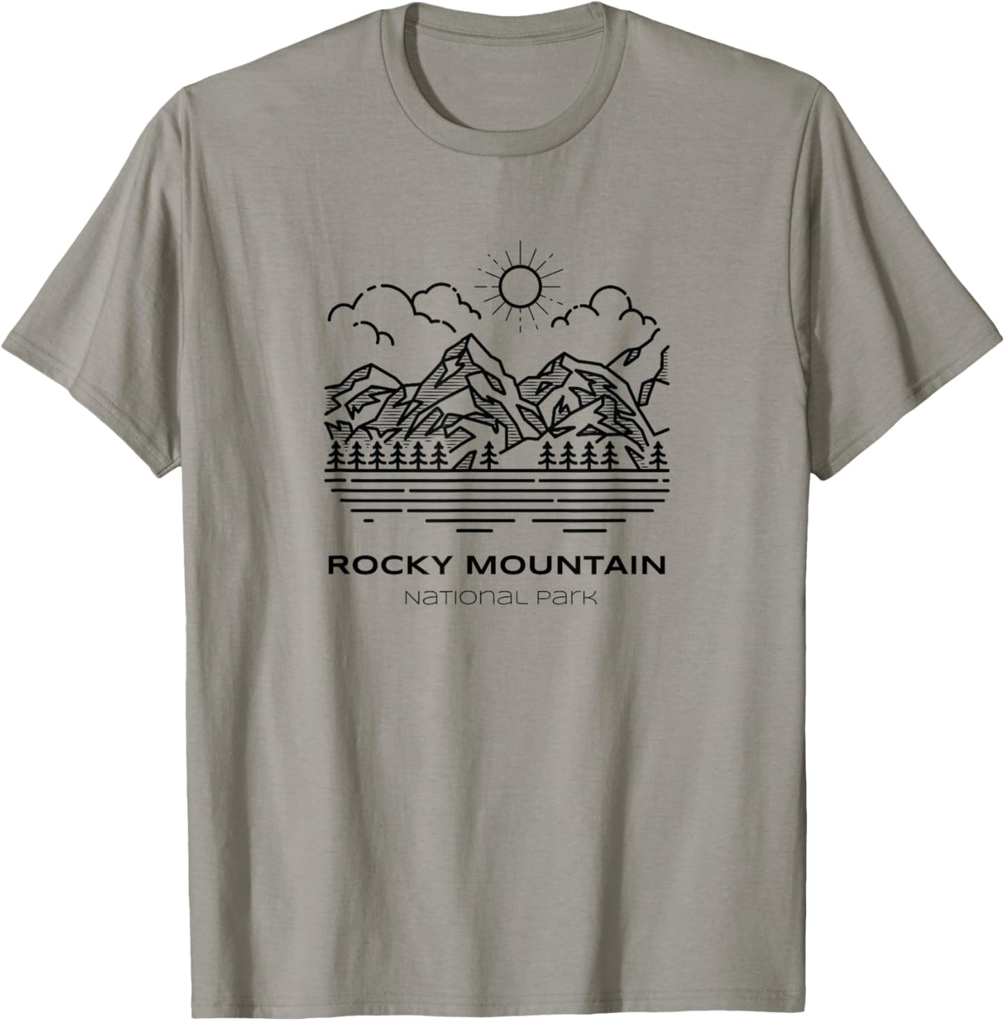 Vintage Rocky Mountain National Park Hike T-Shirt - T-Shirt | Sand