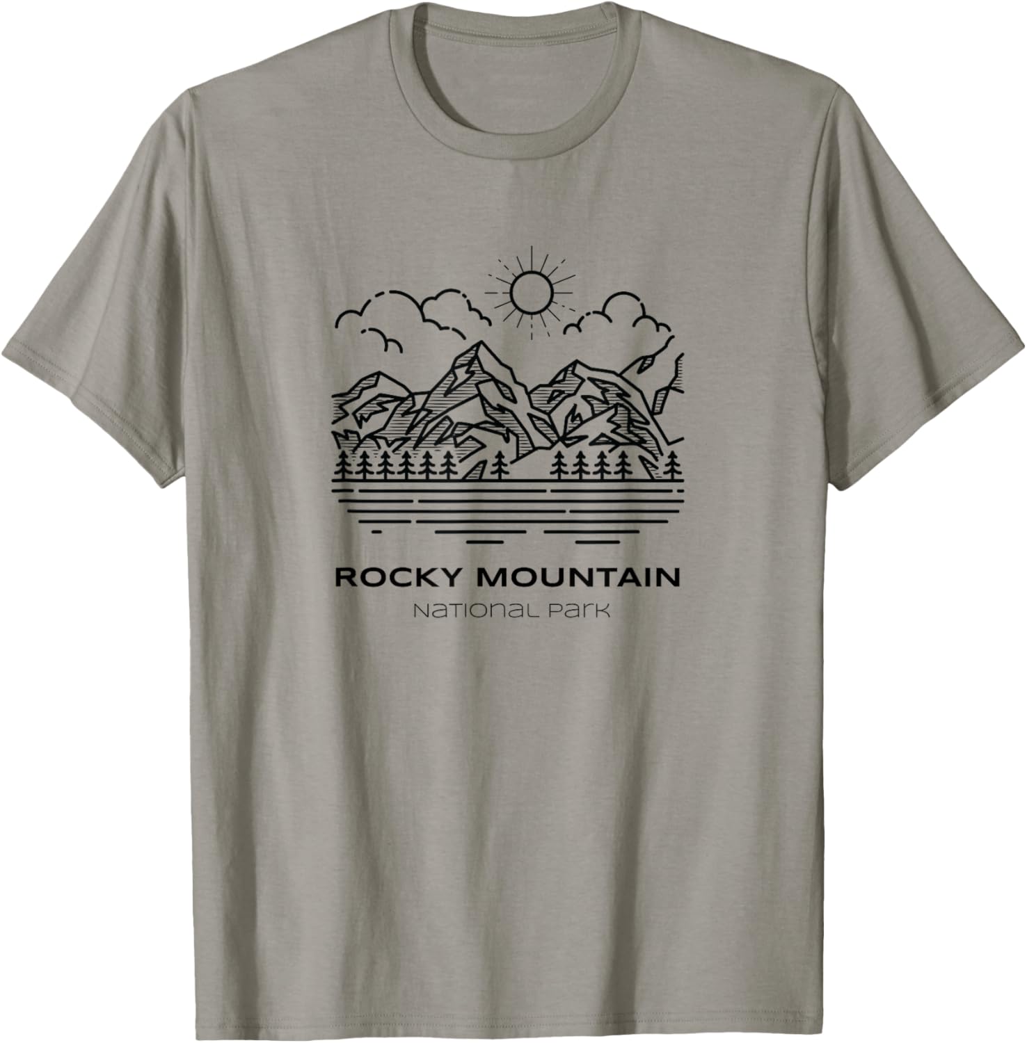 Vintage Rocky Mountain National Park Hike T-Shirt - T-Shirt | Sand