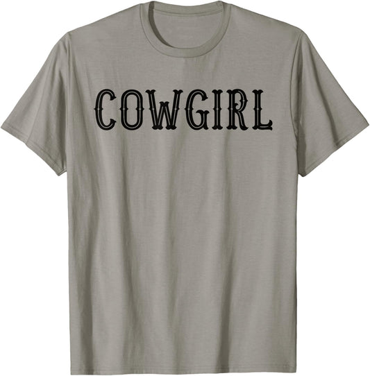 Design that says cowgirl on it T-Shirt - T-Shirt | Sand