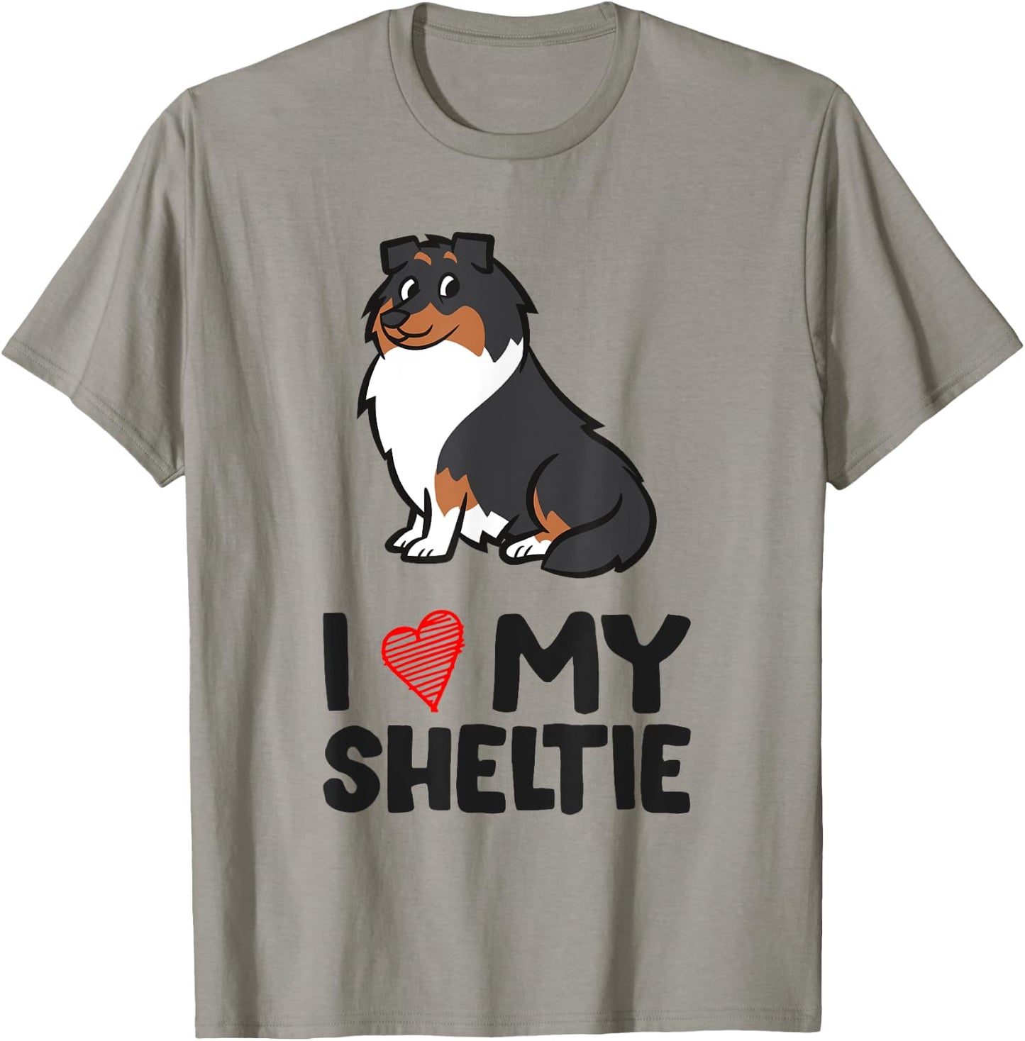 Sheltie Dog I Love My Sheltie Women Kids T-Shirt - T-Shirt | Sand