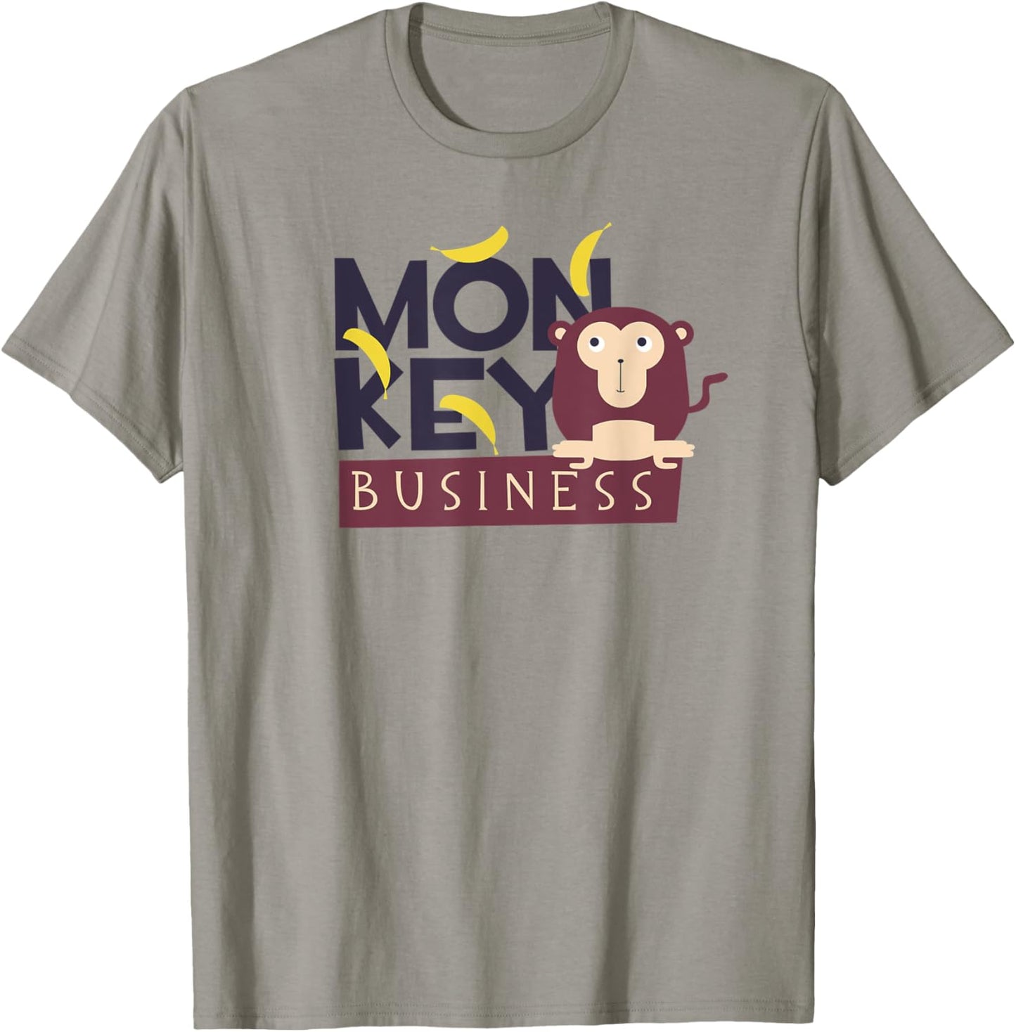 Monkey - Monkey Business - Bananas - Fun - Gift T-Shirt - T-Shirt | Sand