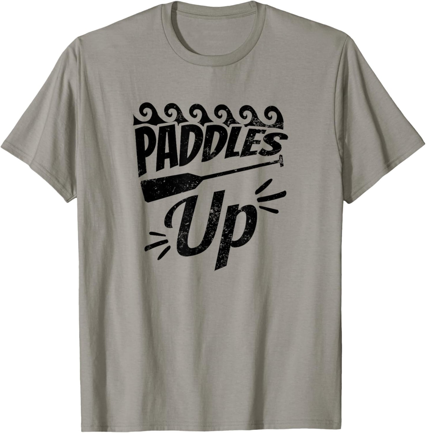 Paddles Up Design Dragon Boat T-Shirt - T-Shirt | Sand