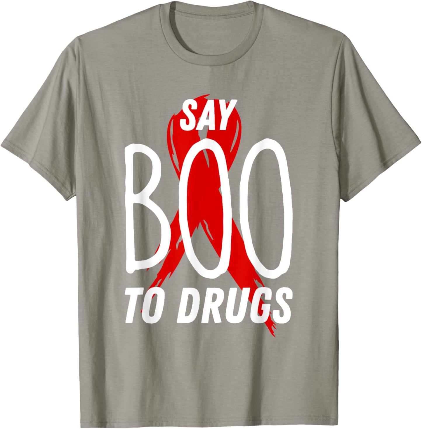 Red Ribbon Week Say BOO To Say Yes To Halloween T-Shirt - T-Shirt | Sand