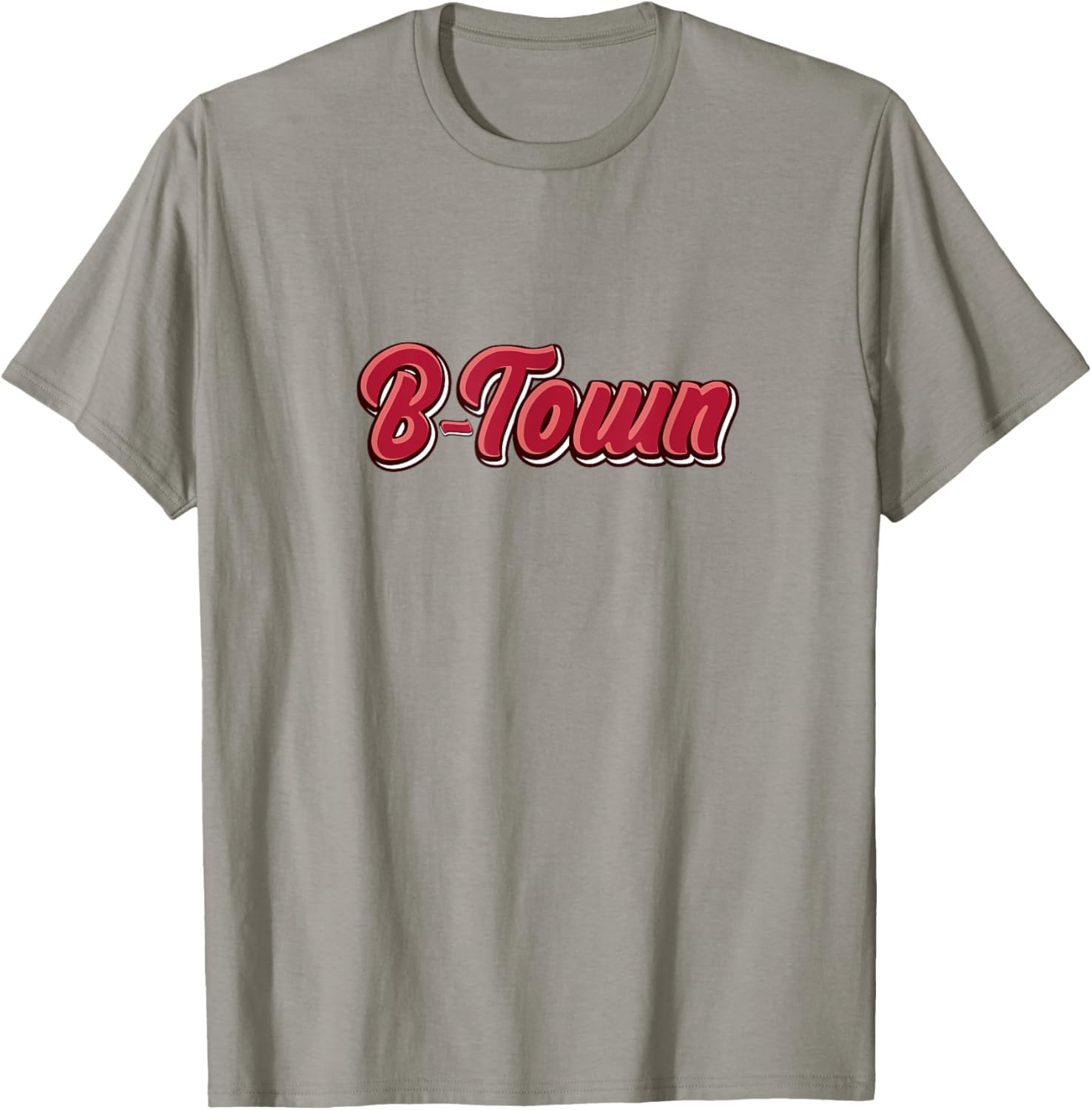 Red & White B-Town Bloomington Indiana T-Shirt - T-Shirt | Sand