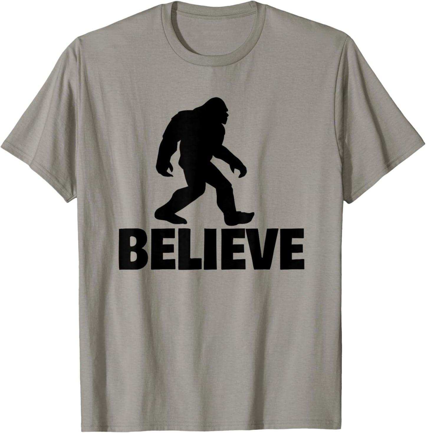 Bigfoot Believe funny Believe Bigfoot T-Shirt - T-Shirt | Sand