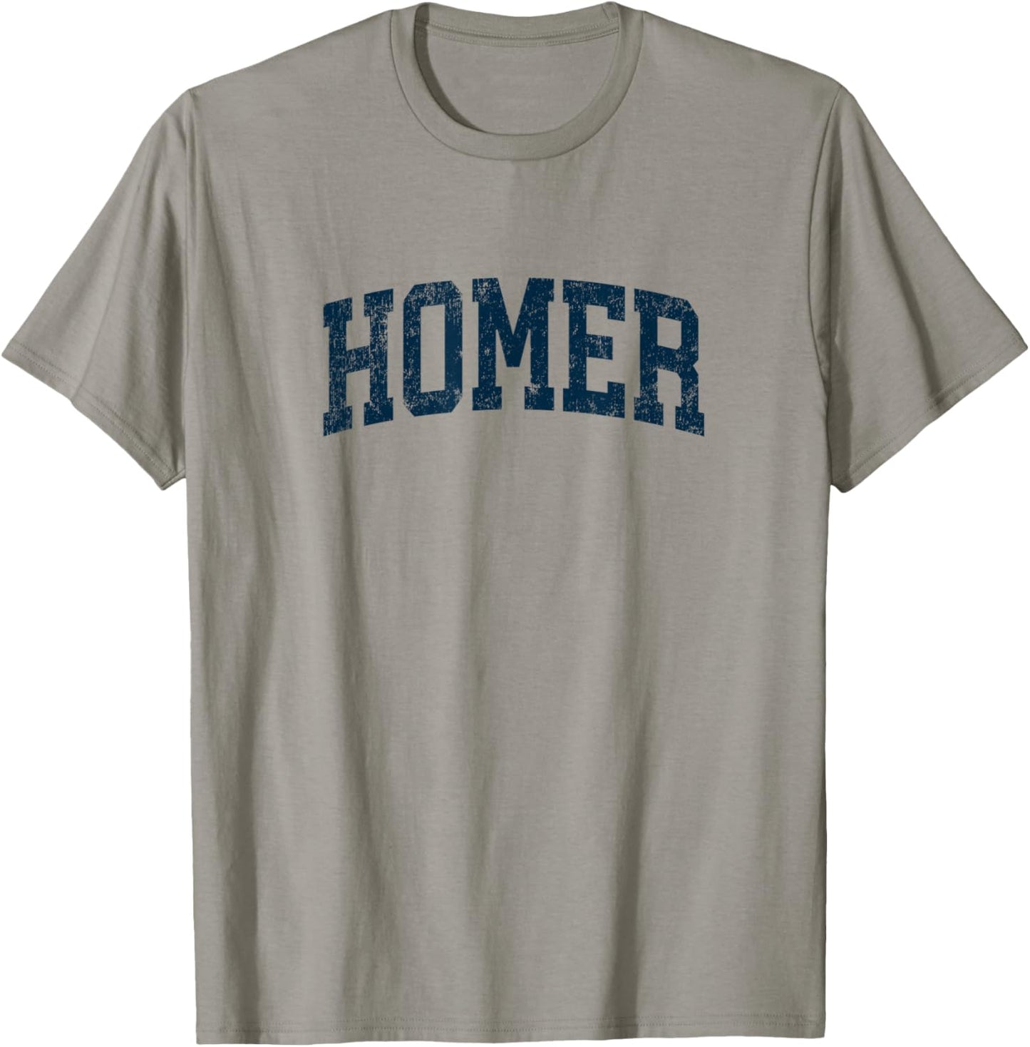 Homer Alaska AK Vintage Athletic Sports Navy Design T-Shirt - T-Shirt | Sand