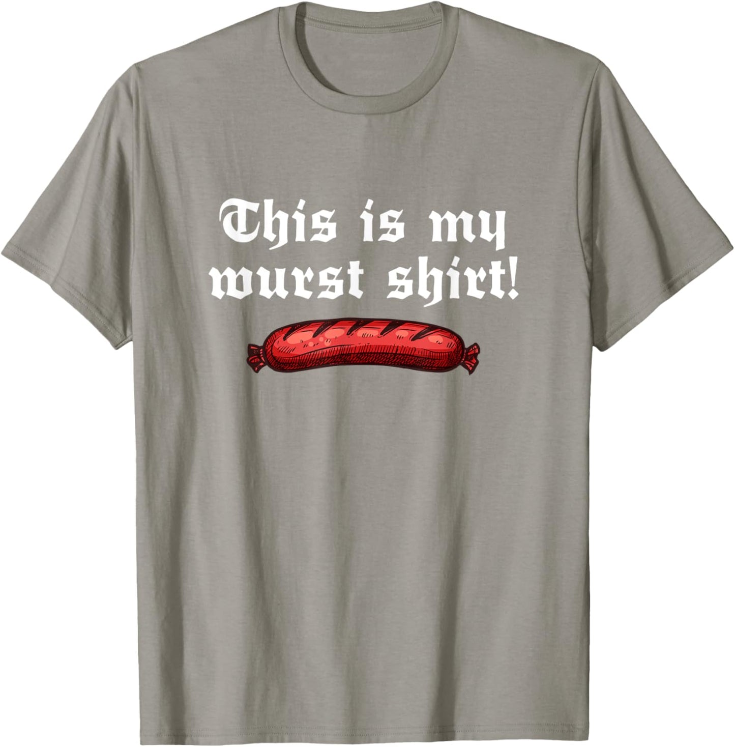 Funny German Oktoberfest Outfit - This Is My Wurst T-Shirt - T-Shirt | Sand