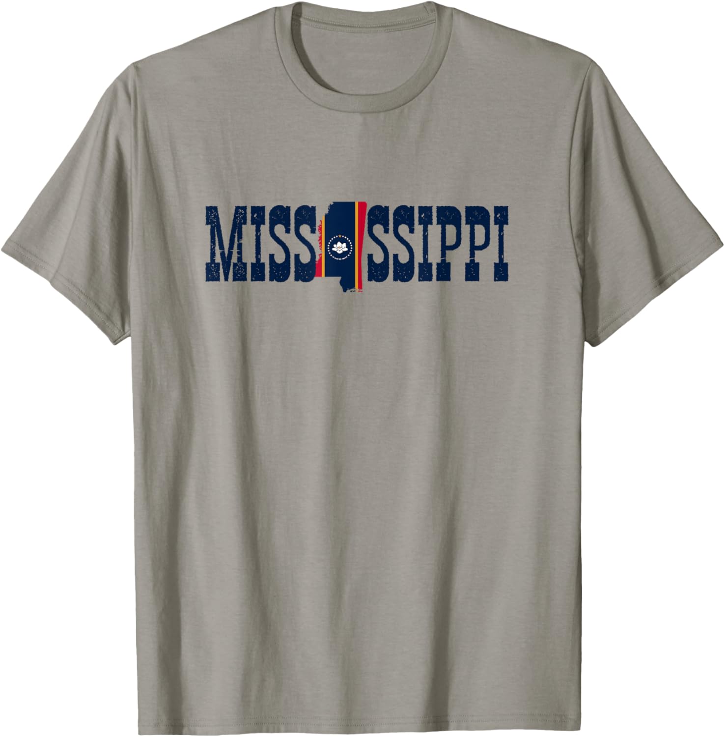 Jersey Mississippi Clothing Souvenir Men Mississippi State and Mississippi Flag Pride T-Shirt - T-Shirt | Sand